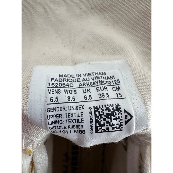 Converse Chuck Taylor All Star High Tops Womens US 8.5 Mens 6.5 Yellow Gold - Picture 3 of 13